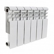 Биметаллический радиатор 6 секций, 256х474х96, ROMMER Plus BM 200, белый